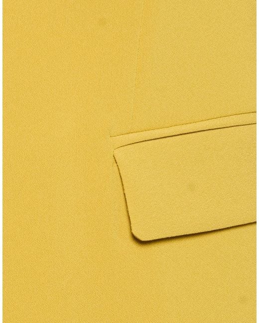 Elisabetta Franchi Yellow Suit Polyester, Elastane