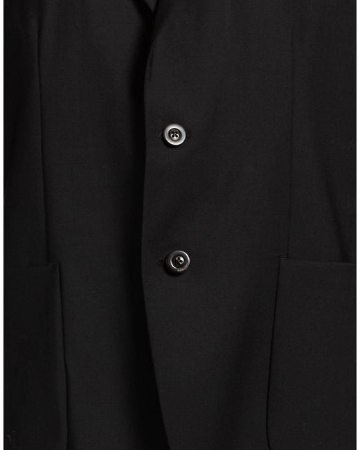 Boglioli Black Blazer Wool, Polyester, Elastane for men