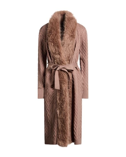 MARCIANO BY GUESS Brown Overcoat & Trench Coat