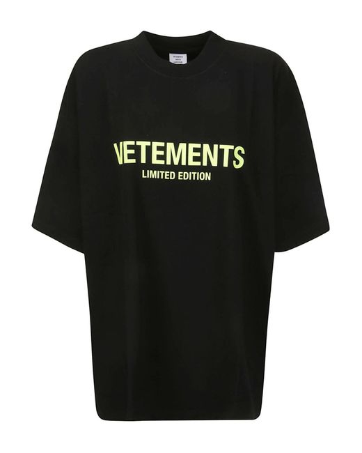 Camiseta Vetements de color Black
