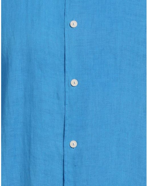Camisa Mc2 Saint Barth de hombre de color Blue