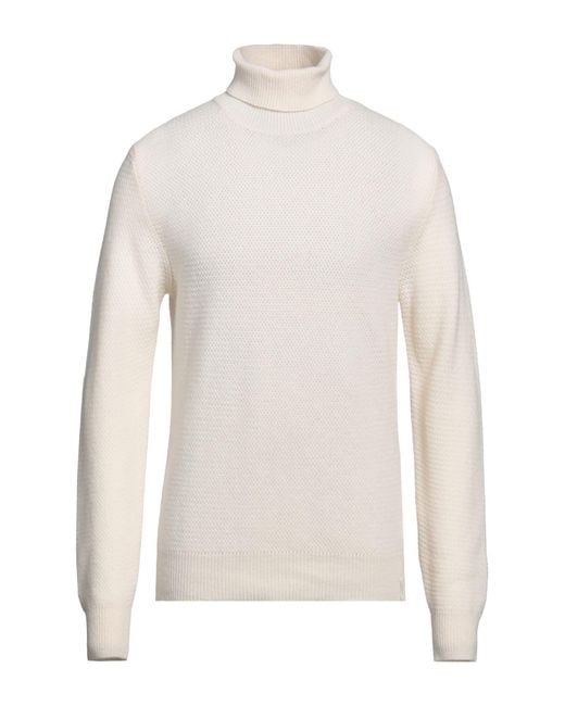 Brooksfield White Turtleneck for men