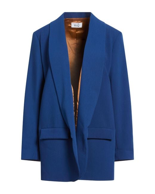 Niu Blue Blazer Polyester, Viscose, Elastane