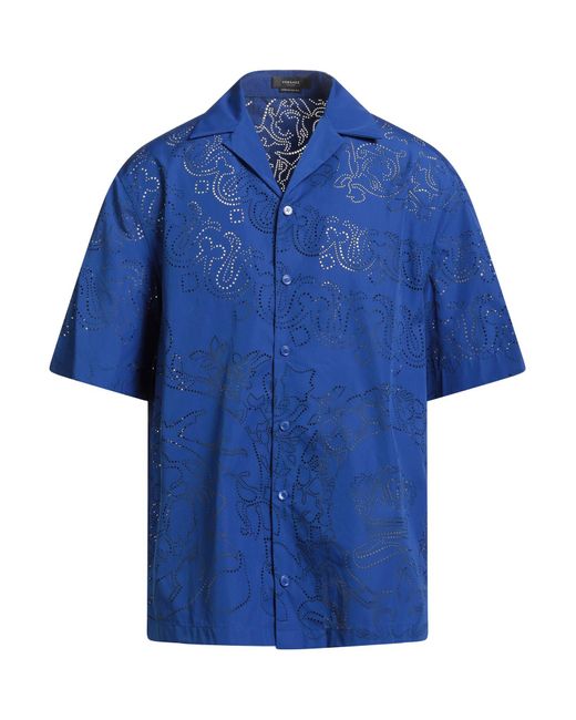 Camicia di Versace in Blue da Uomo