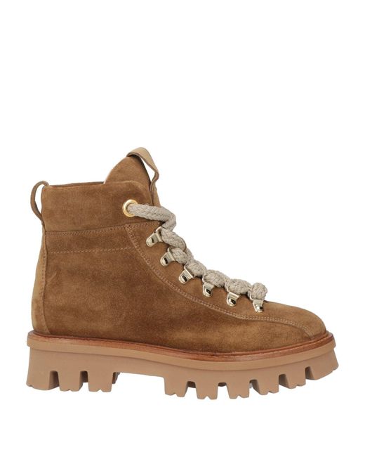 Agl Attilio Giusti Leombruni Brown Khaki Ankle Boots Leather
