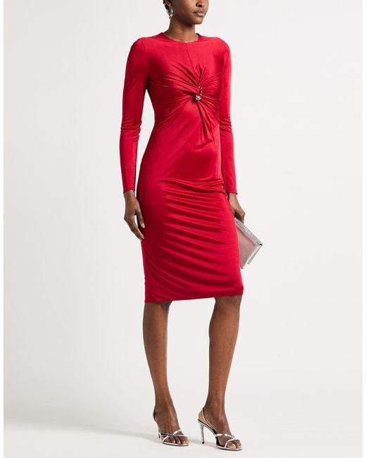 Robe Midi Versace en coloris Red