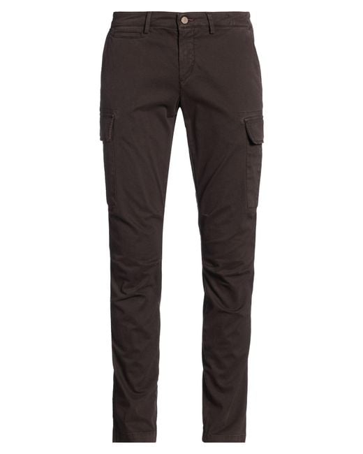 Maison Clochard Gray Pants Cotton, Elastane for men