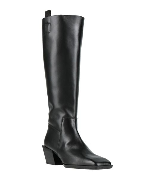 Ras Black Boot Leather