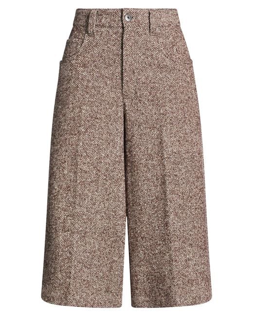 Brunello Cucinelli Brown Chocolate Pants Virgin Wool, Silk, Polyamide