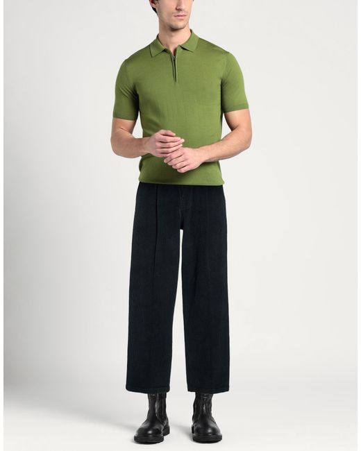Cellar Door Blue Pants Cotton, Elastane for men