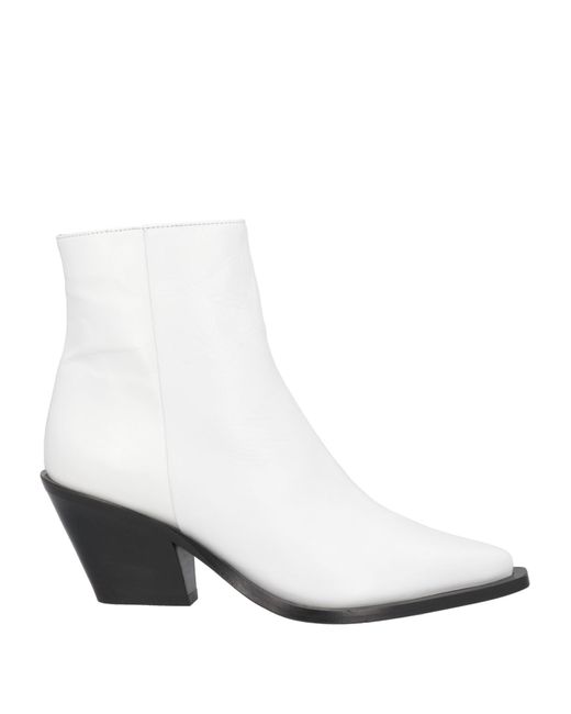 Barbara Bui White Ankle Boots