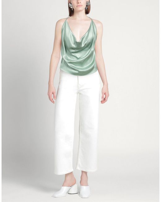 ATELIER LEGORA Green Top Viscose, Polyamide, Elastane