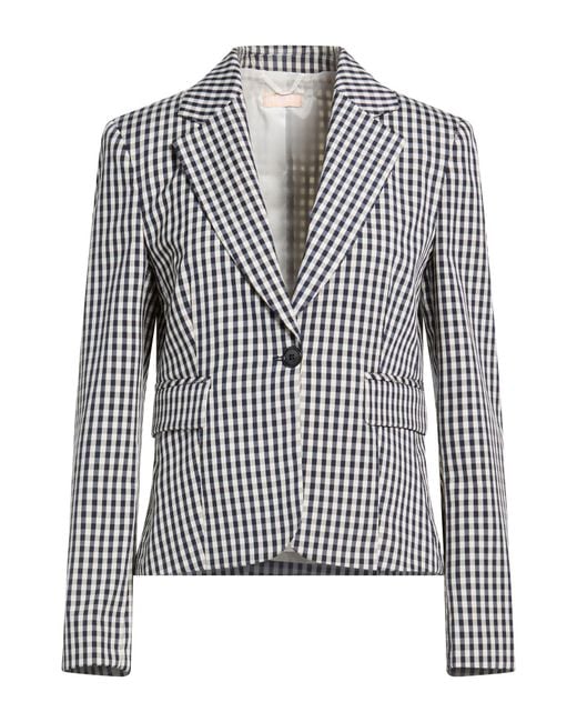 Liu Jo Gray Blazer Polyester, Viscose, Elastane