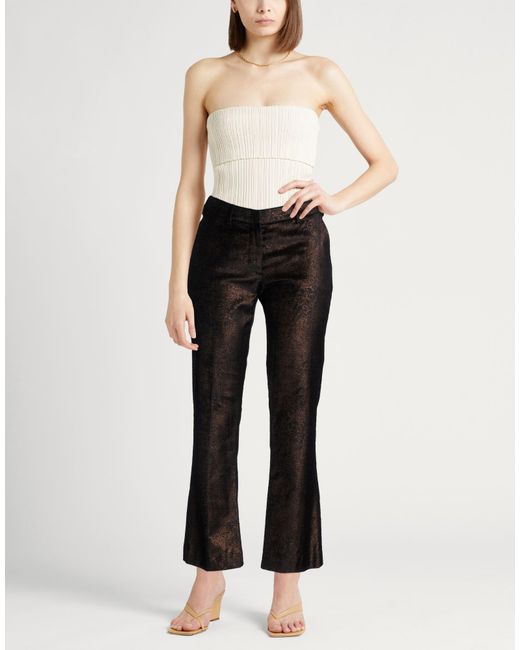 PT Torino Black Pants Cotton, Viscose