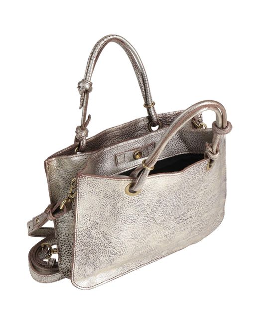 Caterina Lucchi Gray Handbag Cow Leather