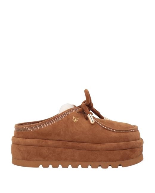 Naked Wolfe Brown Mules & Clogs