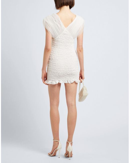 Alessandra Rich White Mini Dress
