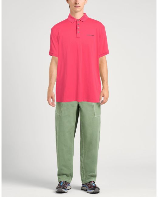 ARMANI EXCHANGE Pink Polo Shirt for men