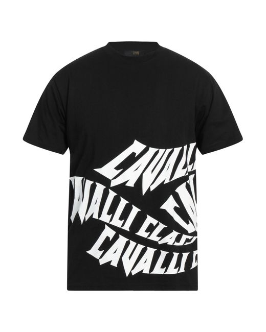 Class Roberto Cavalli T-shirts in Black für Herren