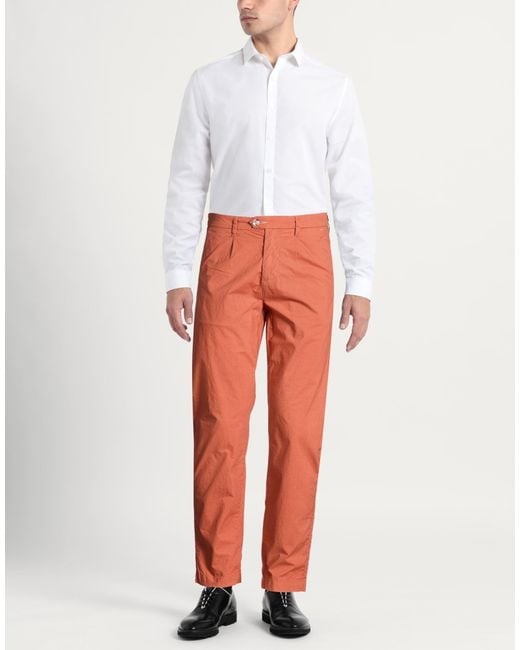 Sseinse Orange Pants for men