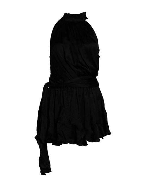 Poupette Black Mini Dress Viscose