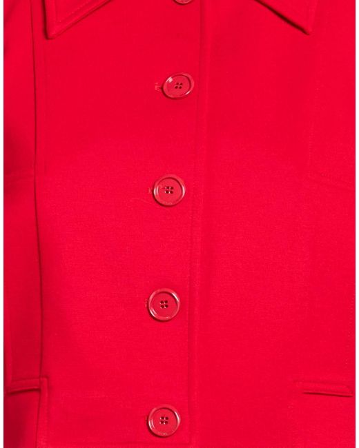 Pinko Red Jacket Viscose, Nylon, Elastane