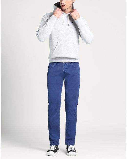 DW DENIM WORLD Blue Trouser for men