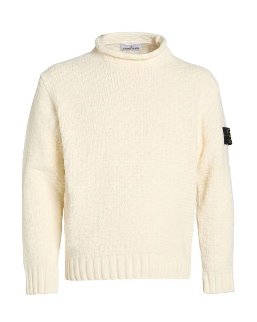 Stone Island Natural Ivory Sweater Cotton for men