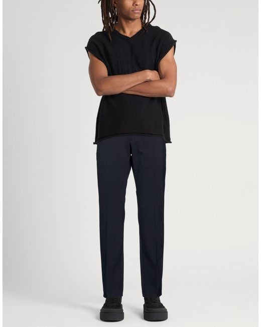 Dondup Blue Midnight Pants Polyester, Virgin Wool, Elastane for men