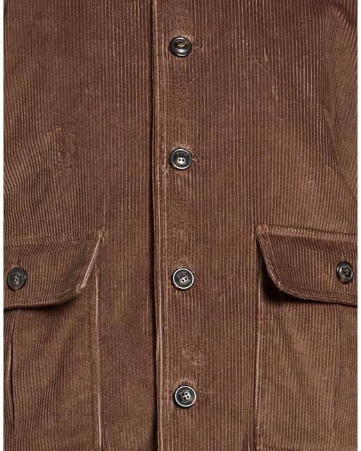 Valstar Brown Jacket Cotton, Elastane for men