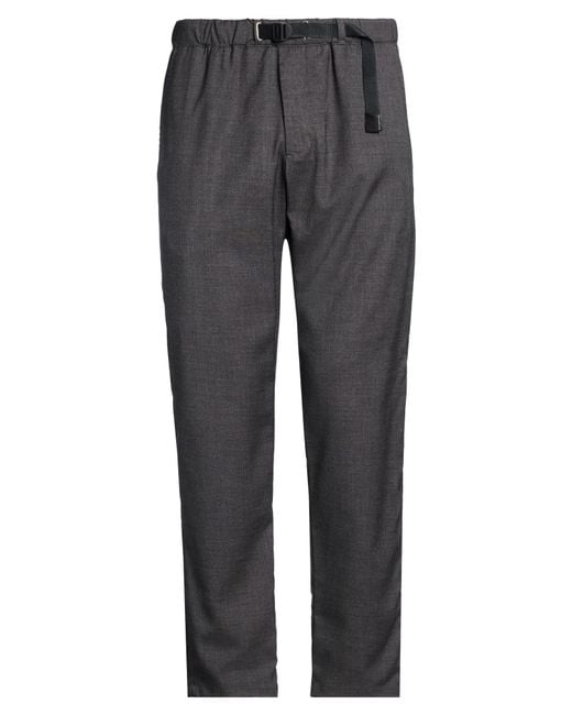 White Sand Gray Pants Polyester, Viscose, Elastane for men
