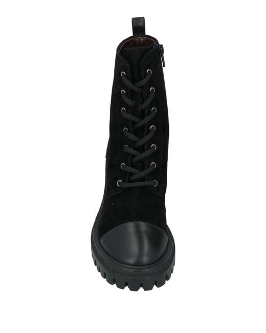 KARIDA Black Ankle Boots Leather