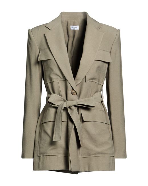 RUE DU BAC Green Blazer Viscose, Polyester