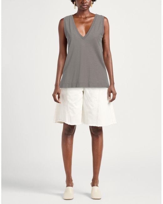 Zanone Gray Tank Top