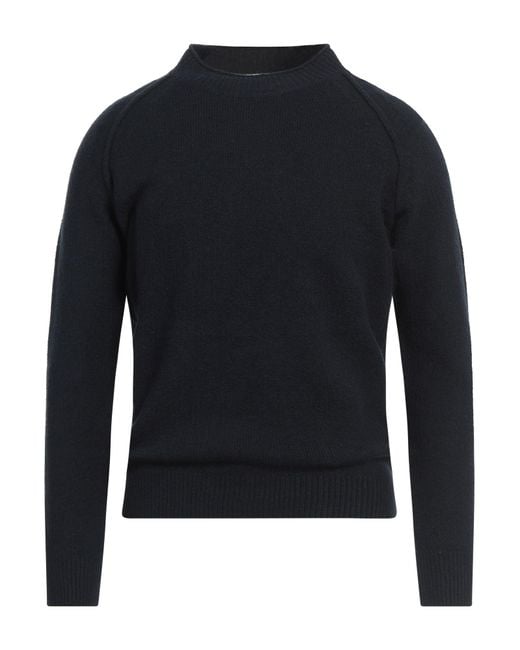 Berna Blue Midnight Sweater Cotton, Acrylic, Polyester, Elastane for men