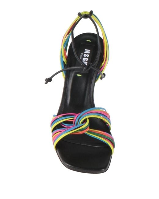MSGM Metallic Sandals