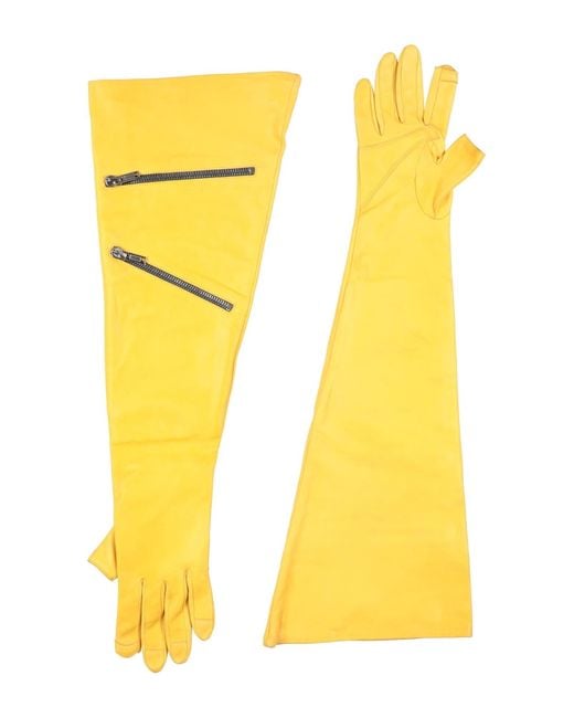 Rick Owens Handschuhe in Yellow für Herren
