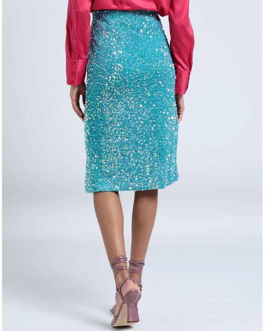 Vero Moda Midi Skirt Blue | Lyst