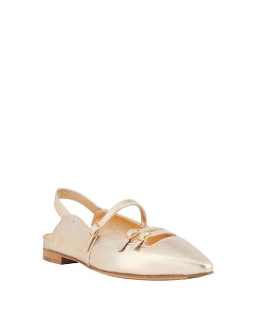 Mara Bini Natural Ballet Flats Leather