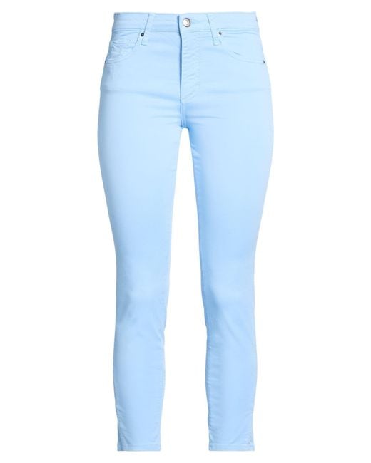 ARMANI EXCHANGE Blue Pants Cotton, Elastane