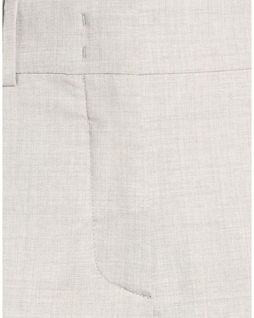 Eleventy White Light Pants Wool, Elastane