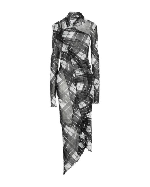 Jean Paul Gaultier White Midi Dress Polyamide
