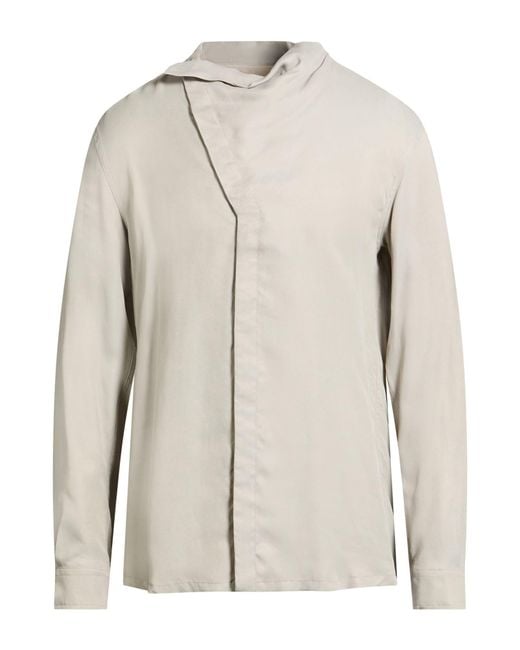 Rick Owens Natural Shirt Cupro for men