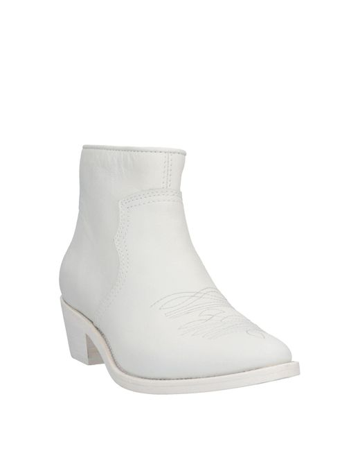 Zadig & Voltaire White Ankle Boots