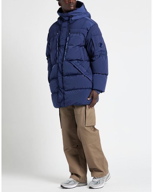 C P Company Blue Puffer Polyamide, Elastane for men