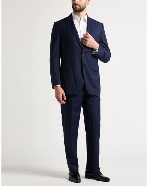 Lanvin Blue Suit Wool for men