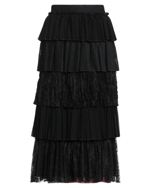 Tao Comme Des Garçons Black Midi Skirt