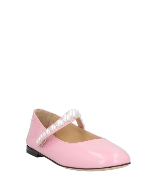 Mach & Mach Pink Ballet Flats