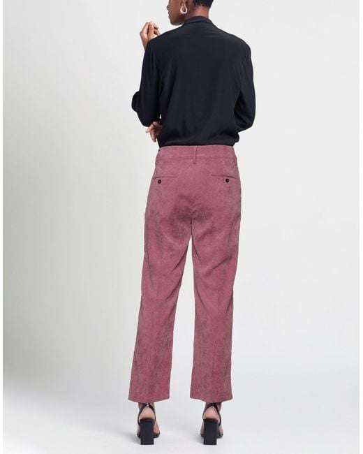Messagerie Purple Pants Polyester, Nylon, Elastane