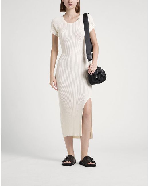 MAX&Co. White Teruel Maxi Dress Cotton, Viscose